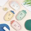 Cute Portable Soap Dishes, Bathroom Soap Storage Boxes, Cartoon Plastic Household Drain Soap Organize Box, Bathroom Accessories