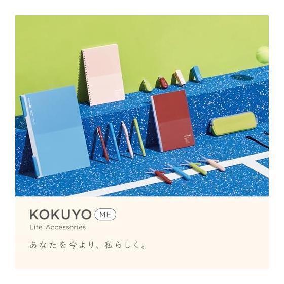 KOKUYO ME Mechanical Pencil, 0.7mm, TypeM, Pool Blue, KME-MPP402LB-1P, Smooth Like a Traditional Pencil, Thick Lead, Break-resistant, Metal Clip,
