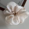 Korean Style Satin Pearlescent Flower Hair Tie