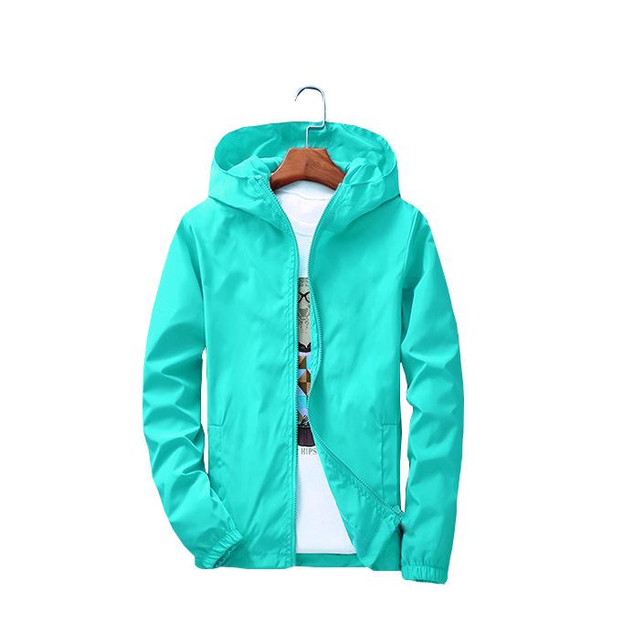 Order A Size Up 7 Colors Men's Sports Jacket Solid Color Hooded Casual Jacket Fashion Large Size Loose Coat