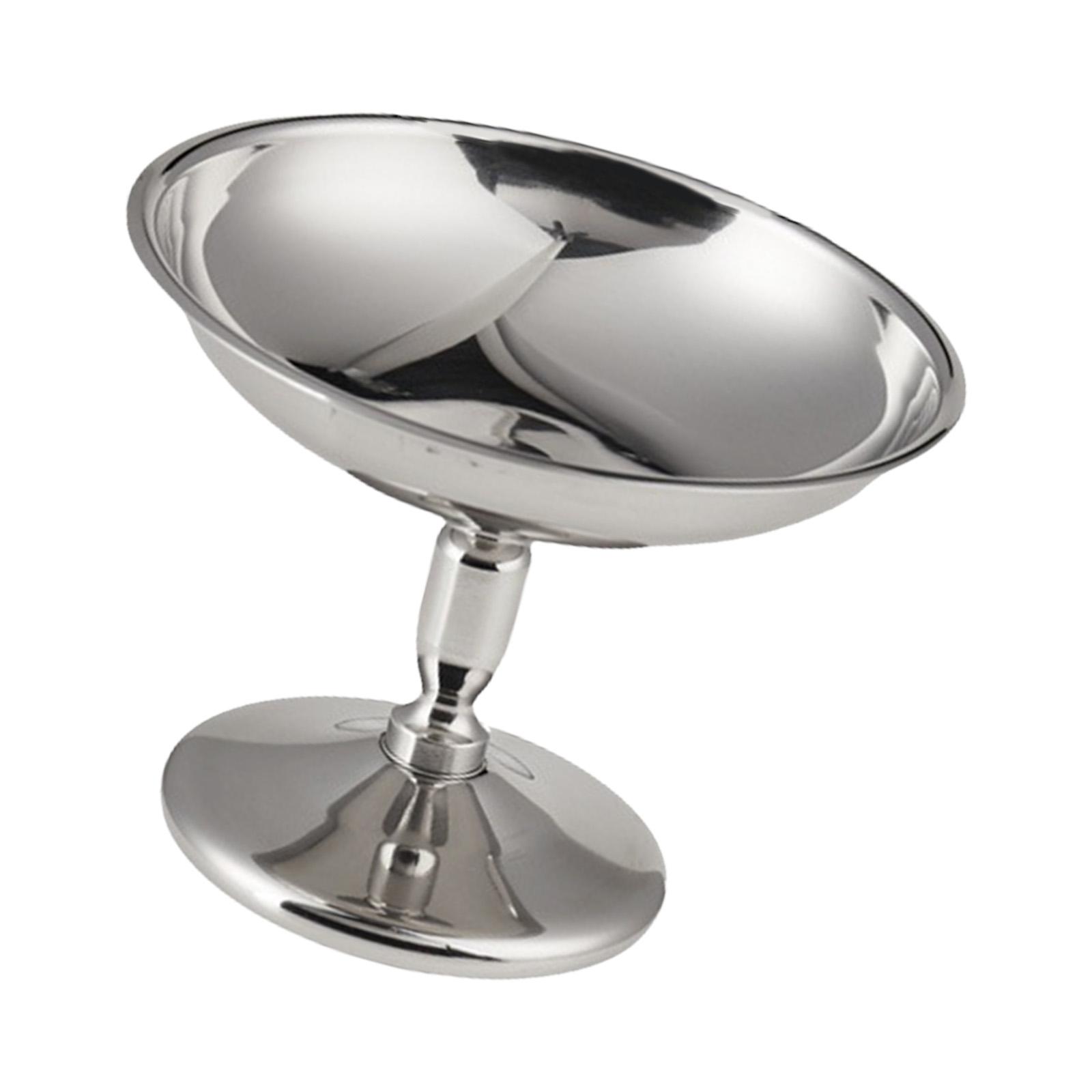 

Stainless Steel Dessert Cup for Salads and Snacks Tall Sorbet and Mousse Bowl Elegant Footed Ice Cream Serving Dish C