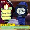 Sanda Multifunctional Waterproof Sport Watch with Dual Time, Alarm, and Large Display