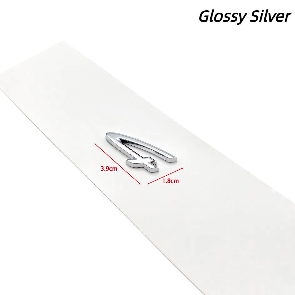 1pcs 4 S ABS New Car logo Fender side sticker Rear Bumper tail door trunk sticker car rear Emblem sticker styling Accessories