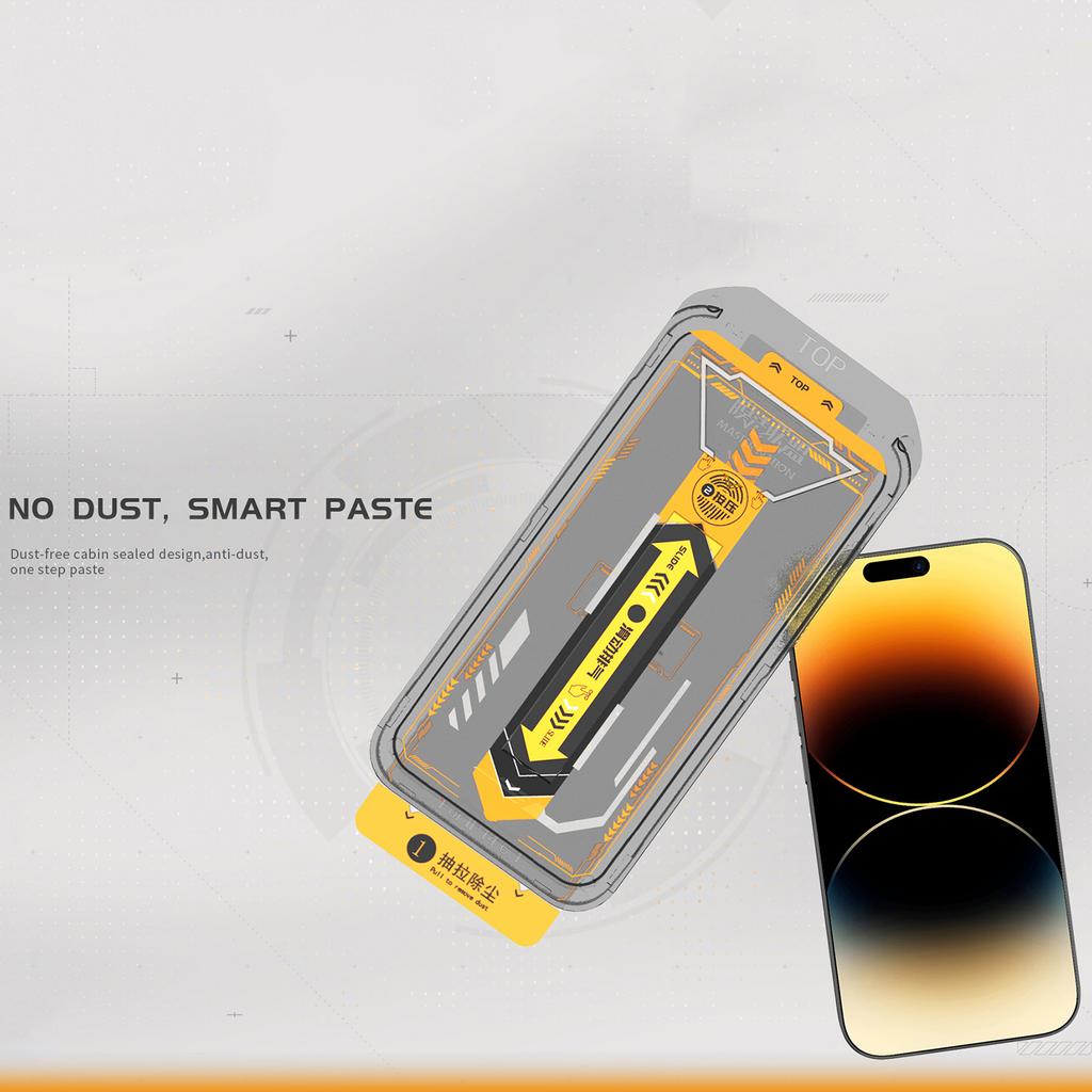 TGVI'S For iPhone 14 Pro Max Eye Protection Film High Aluminum-Silicon Glass Screen Protector+Back Protector