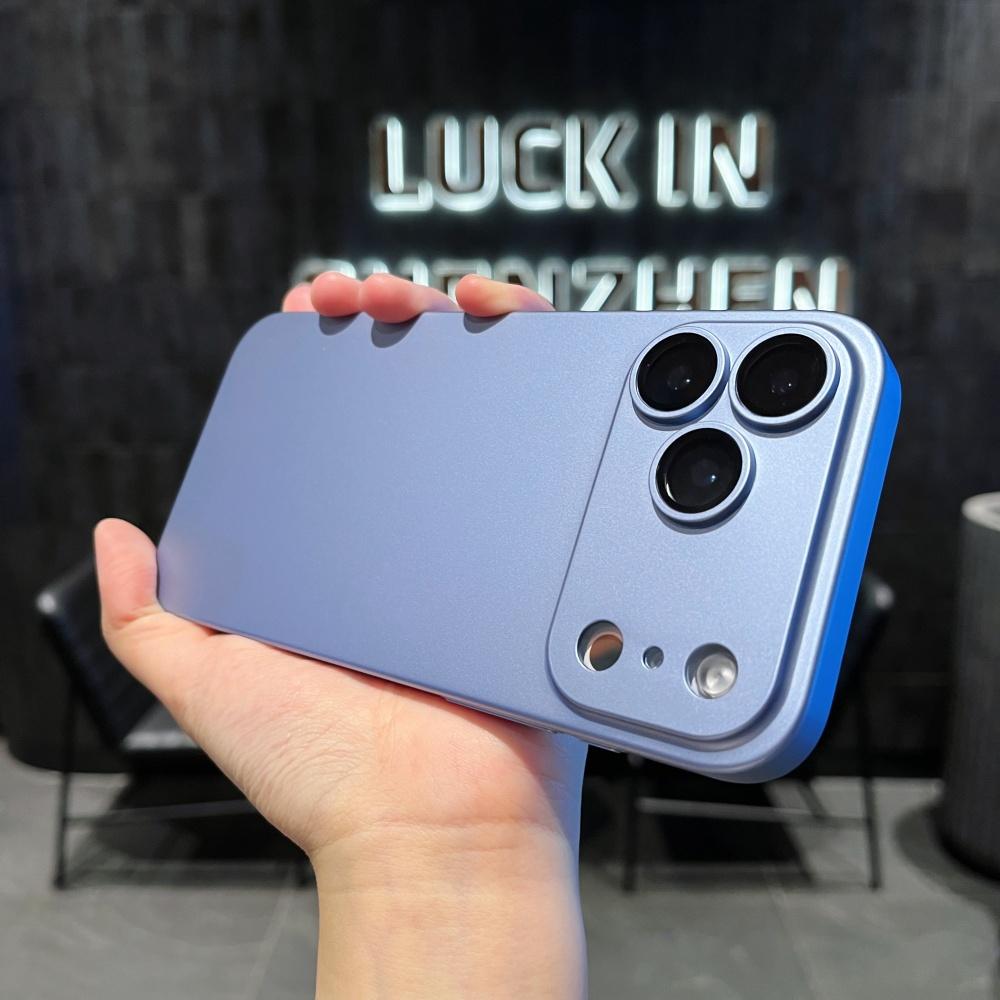 Luxury Plating Color Ultra Thin Matte PC Case for iPhone 17 Air 16 15 14 13 12 11 Pro Max Glass Camera Protecti Shockproof Cover