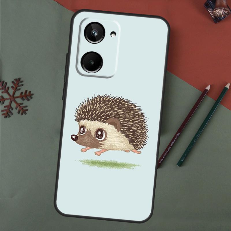 Cute Hedgehog Case For Realme 15 Pro GT7 GT6 C65 C67 C61 C53 C55 C51 C35 C63 C71 C75 11 12 13 14 Pro Plus