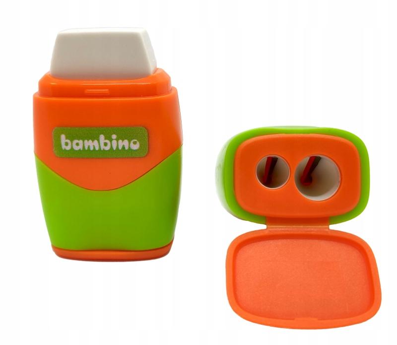 Temperówka + gumka 2w1 bambino p16 mix cena za 1szt