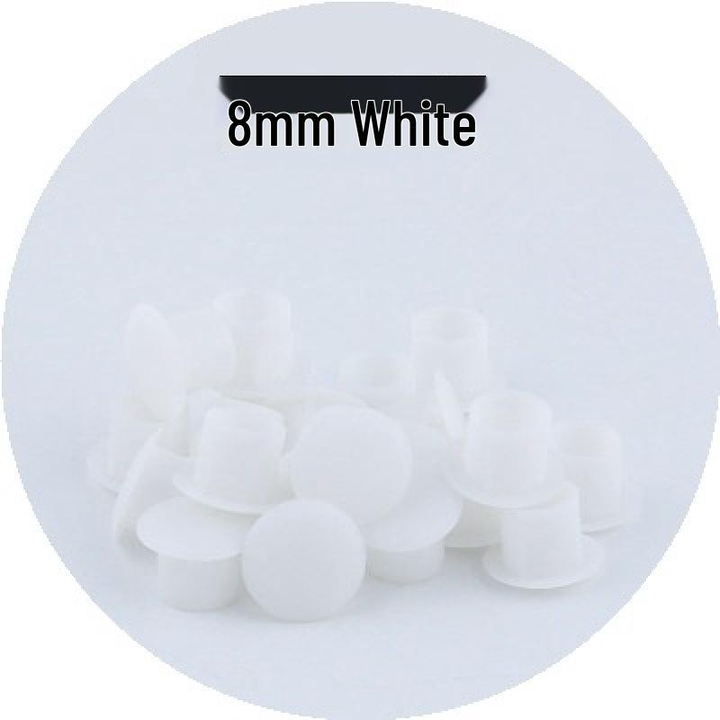 Plastik Vida Dişli Delik Tıpa - Mobilya Menteşeleri ve Donanımlar İçin Dekoratif Kapak