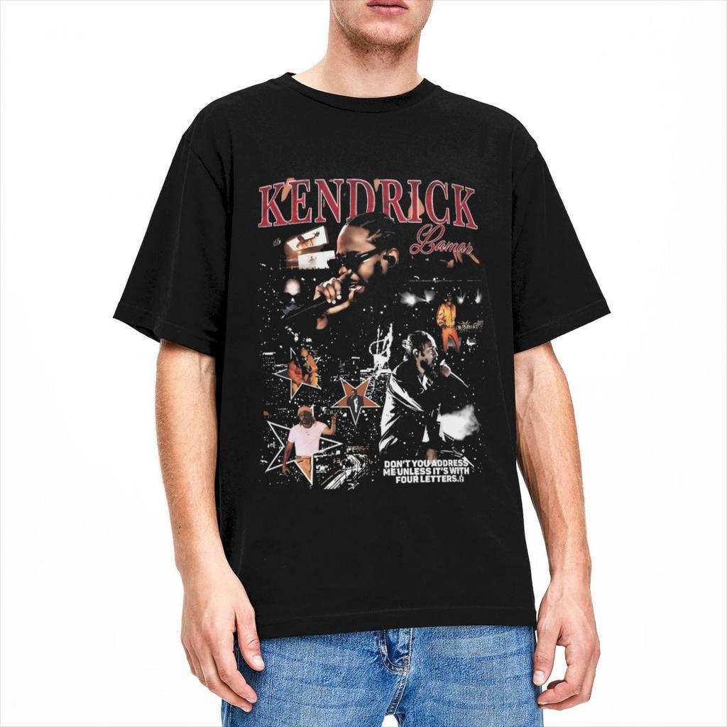 Kendrick Lamar Rap Hip Hop Merchandise T-Shirts for Men Women Leisure 100% Cotton Graphic Print Tees