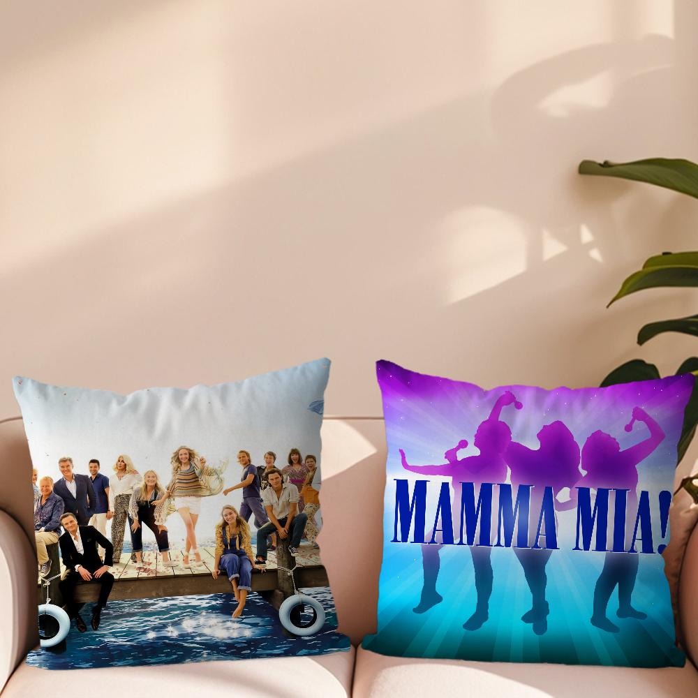 Mamma Mia! Classic TV Family Gatherings Pillow Case Sofa Living Room Bedroom Headboard Backrest Cushion Square Cushion Nap Time