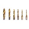 6 Stück Gewindebohrer Spiralbohrer Maschinengewindebohrer Gewindeschneidwerkzeug Schraubengewindebohrer Bohrer Gewindebohrer Bohrer Komposit-Gewindebohrer-Set Für Metall