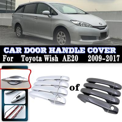 For Toyota Car Accessories 2009~2017 AE20 MK2 Auto Door Handles Covers Exterior Scratch Protective Decor Car Accessories