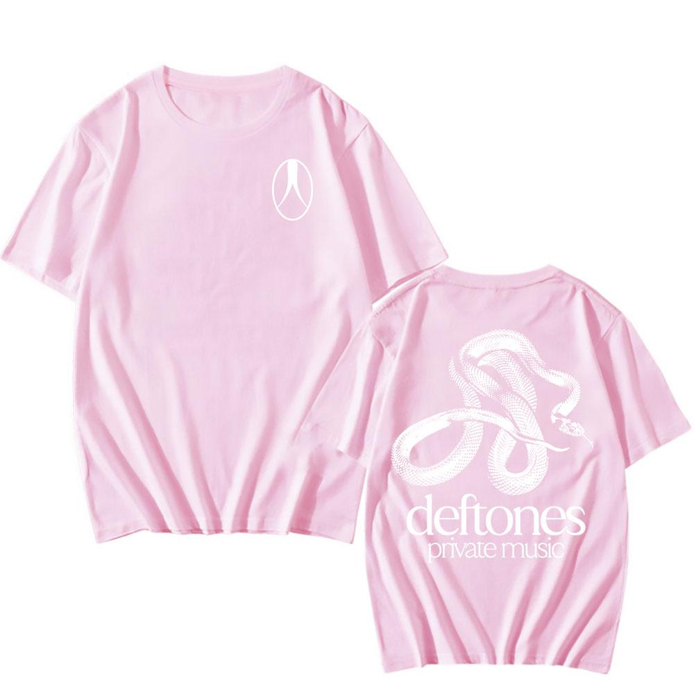 Deftones Snake T-shirt Privé Muziekalbum Print T-shirt Katoen Mode Korte Mouw T-shirts Dames Heren T-shirt Unisex Kleding