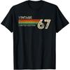Funny Vintage 58th Birthday 1967 58 Years Old T Shirts Men Cotton Humor Streetwear Tee Shirt Short Sleeve Unisex Loose Clothing
