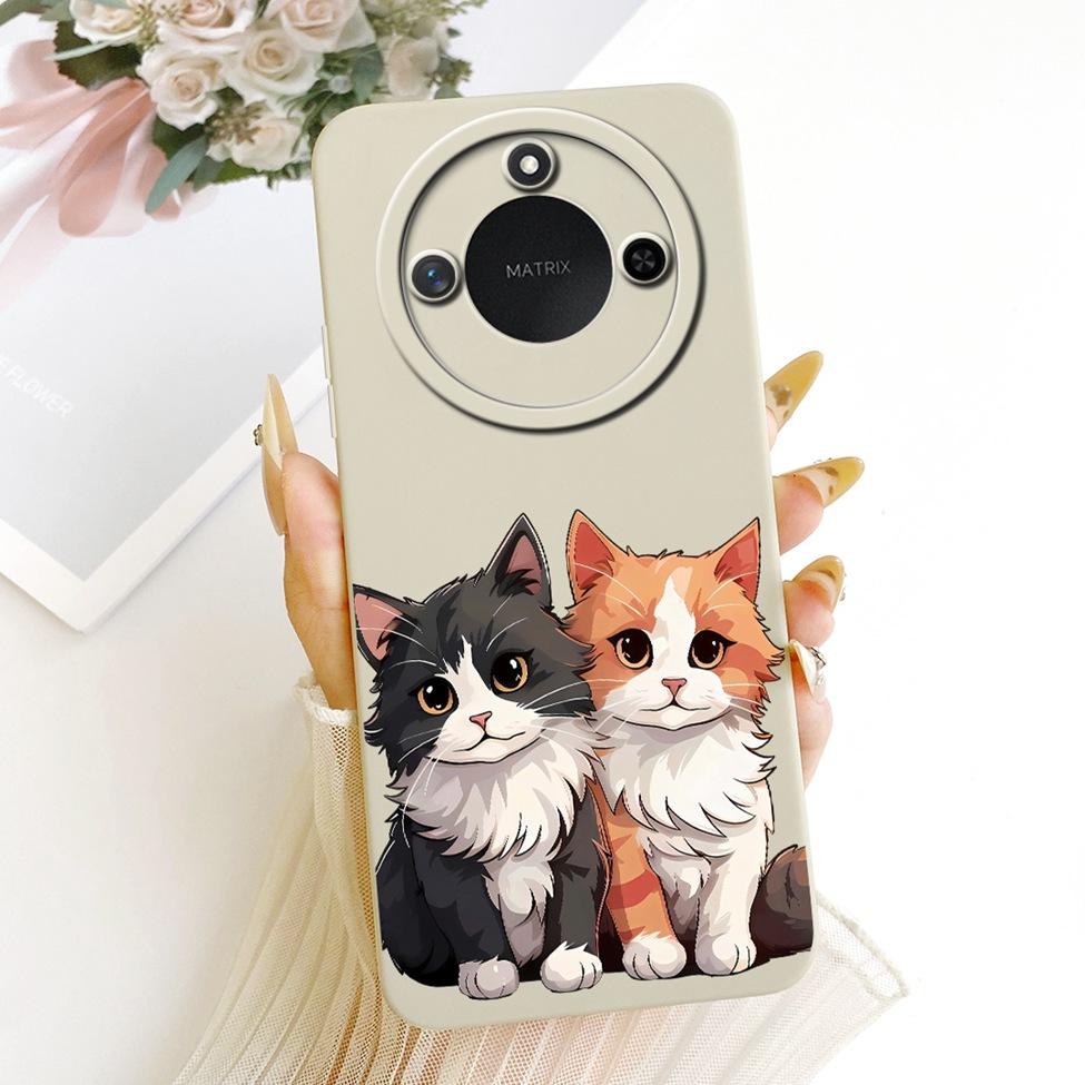 6.8'' For Honor X9c Smart Case Silicone Fashion Luxury Cute Cartoon Painted Cover For Honor X9c Smart Funda