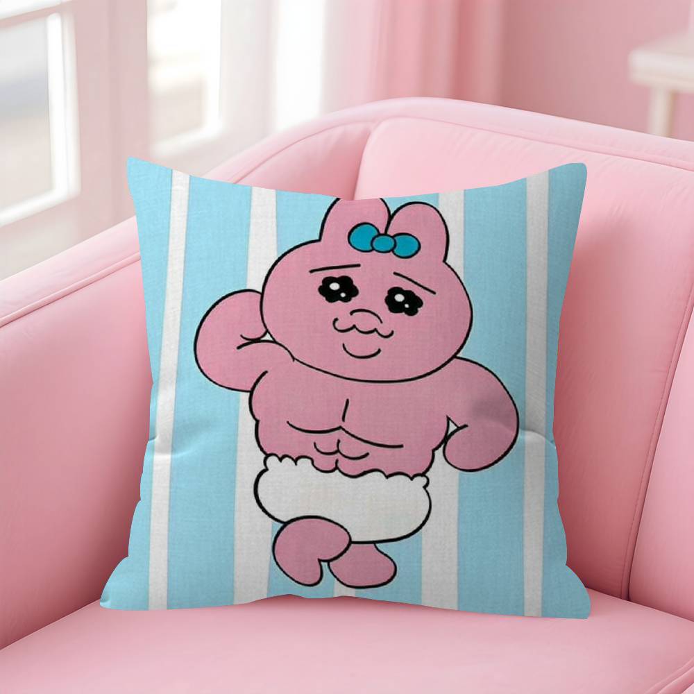 Kawaii OOpanchu Usagi  Maple Design Cushion Cover Happy Autumn Harvest decor Holiday Decorati Pillow Cover