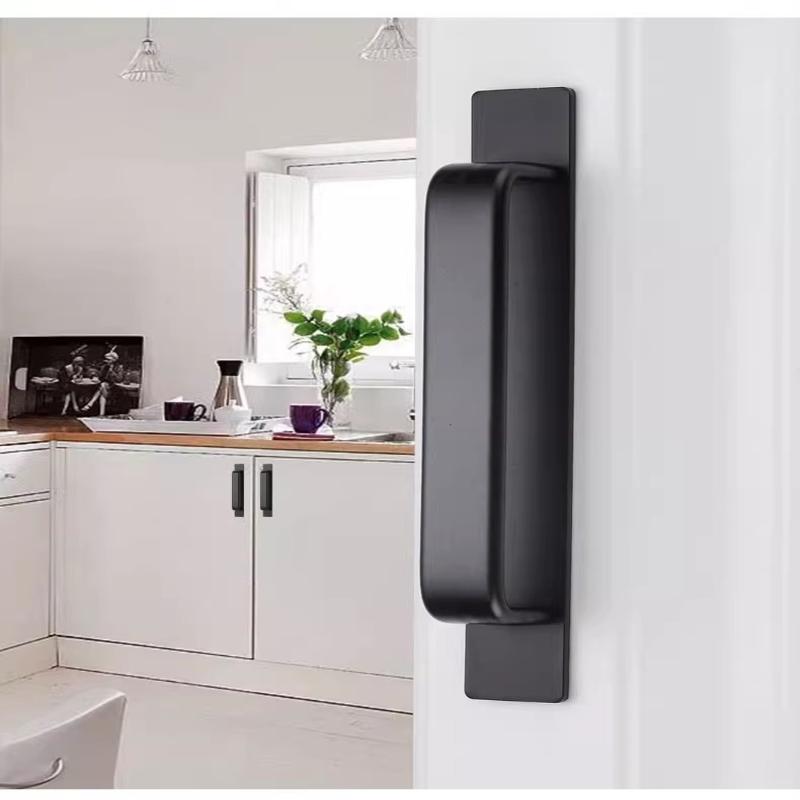 Alüminyum Alaşım Deliksiz Kulplu Cam Sürgülü Kapı Pencere Çekmece Dolap İt-Çek Banyo Çıkartması Kapı Kulpları