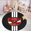 1PC round rug Ahly Football club Printed Round Area Rug ,Rug For Home Office, Round Chair Rug, Decorative Carpet Fan gifts Christmas gift