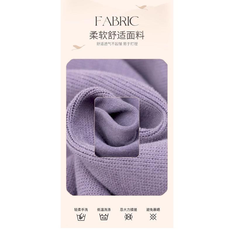 Women's Cardigan Solid Color Round Neck Long Sleeve Sweater Cardigan Jacket Loose Casual Fashion Top