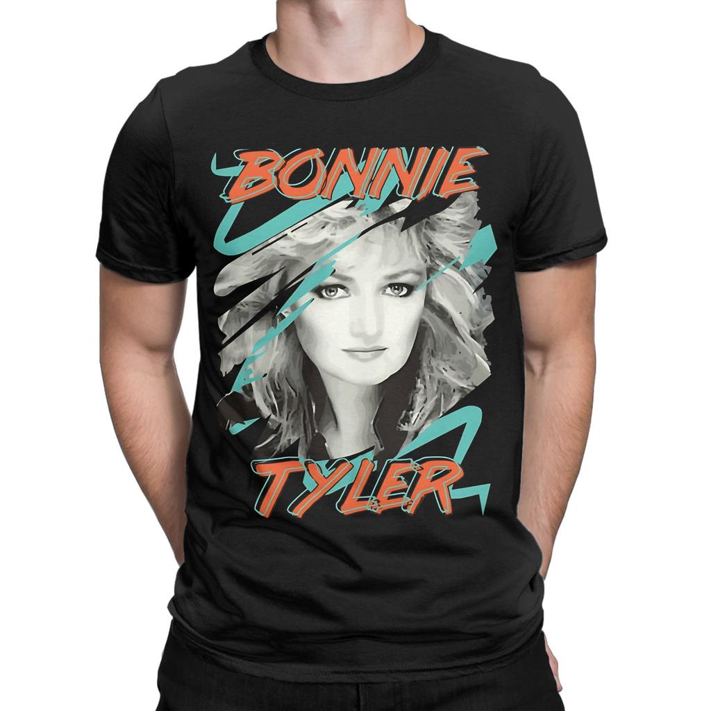 Music Bonnie Tyler TShirt Men Women Vintage Cotton Tees O Neck Short Sleeve T Shirt Plus Size Clothes