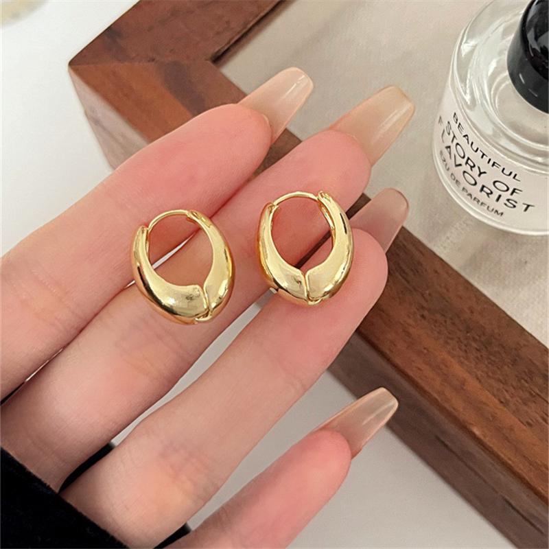 

Trending Metal Geometry Hoop Earring Fashion New Design Irregular Minimalist Earrings for Women Fashion Jewelry Gifts