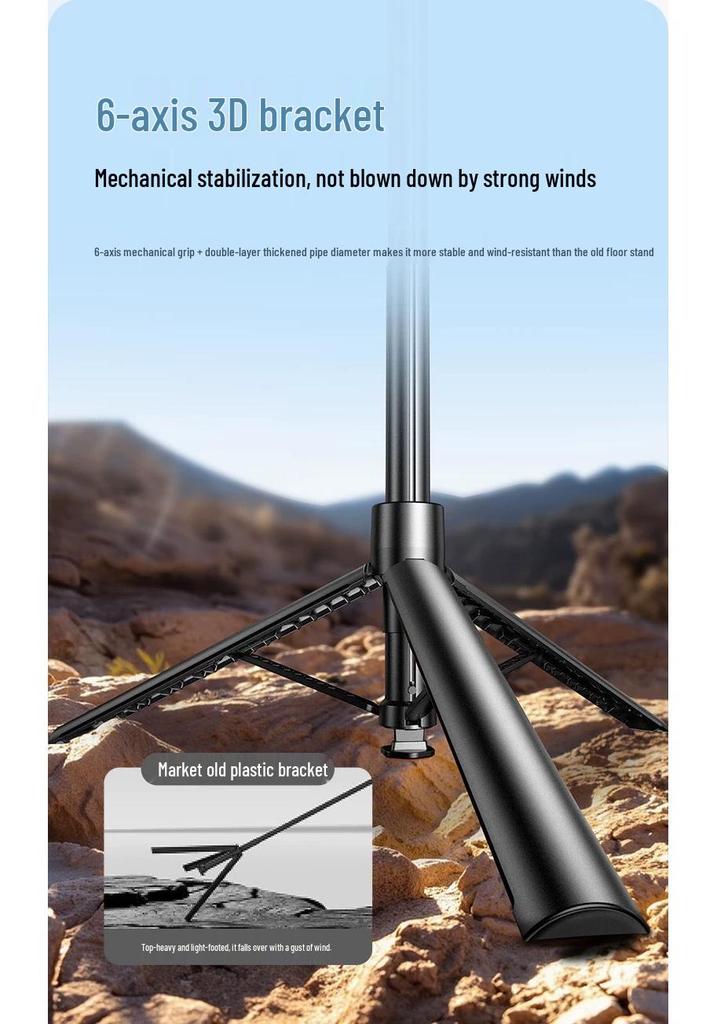 3-in-1 Magnetic Selfie Stick with Remote and Tripod for Outdoor Mobile Photography