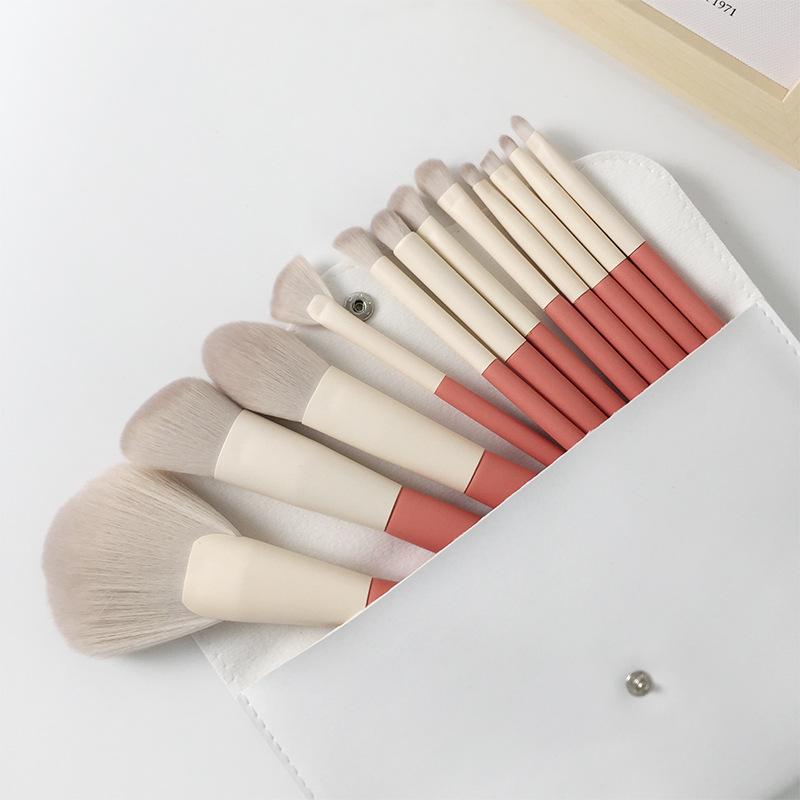 Holiday 12-piece Berry Soft Makeup Brush Set: Eyeshadow, Concealer, Contour, Blush & Powder Brushes