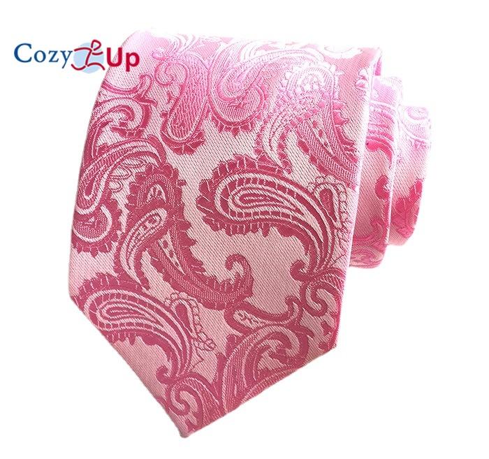 Cozy Up 3.15"(8cm) Fashion Striped PaisleyTies Men Plaid Flower Necktie for Wedding