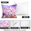 Lavender Flower Language Series Cushions Pillowcase Polyester Cushion Cover Throw Pillow Pillowcover Home Car Sofa Decor