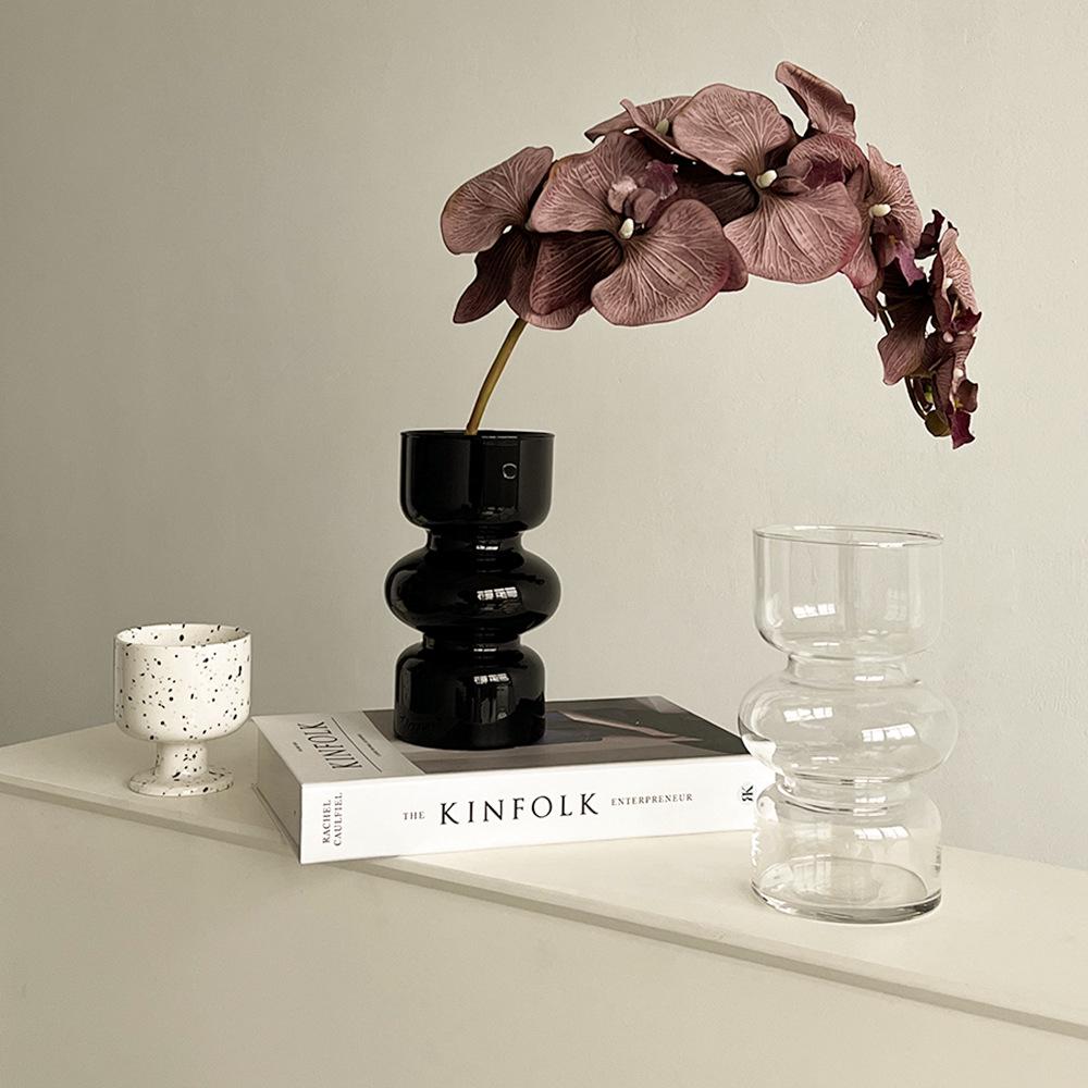 Light Luxury Phalaenopsis Artificial Floral Arrangement for Dining Table Decoration