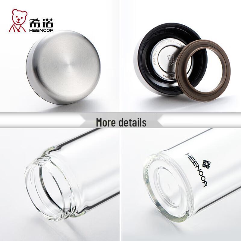 Heenoor N-6110 Single-Layer Borosilicate Glass Office Water & Tea Cup