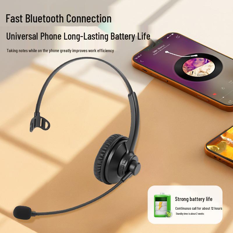 Bluetooth Wireless Headband Headset for Calls and Online Course Use
