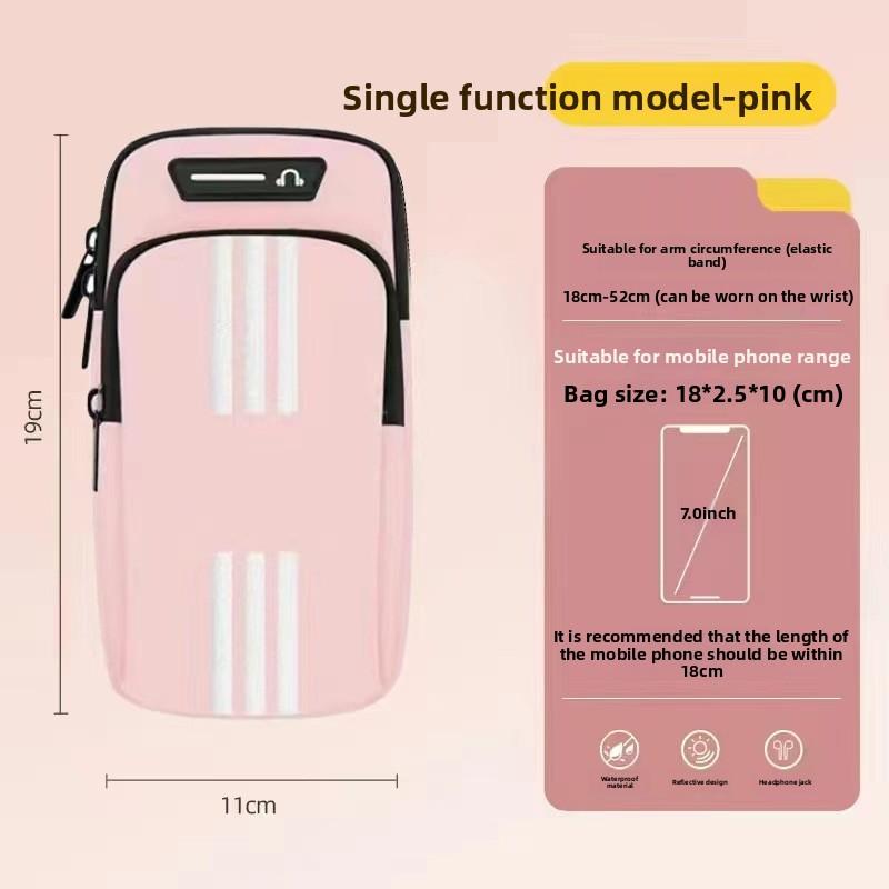 Summer Running Phone Arm Bag, Men's and Women's Sports Fitness Water-repellent Lightweight Wrist Bag, Arm Sleeve Phone Pouch