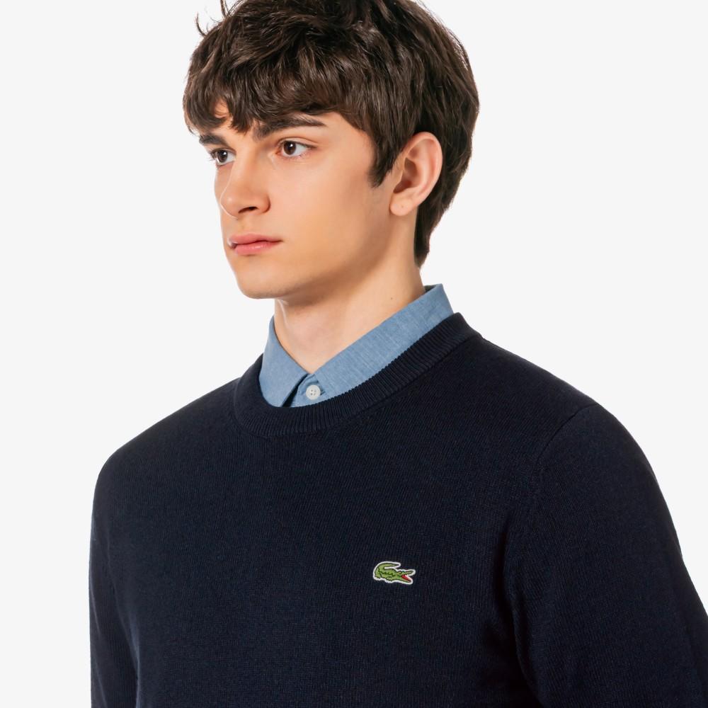 [lacoste] Men's Paper Long Sleeve Crewneck Pullover AH598E-56G166