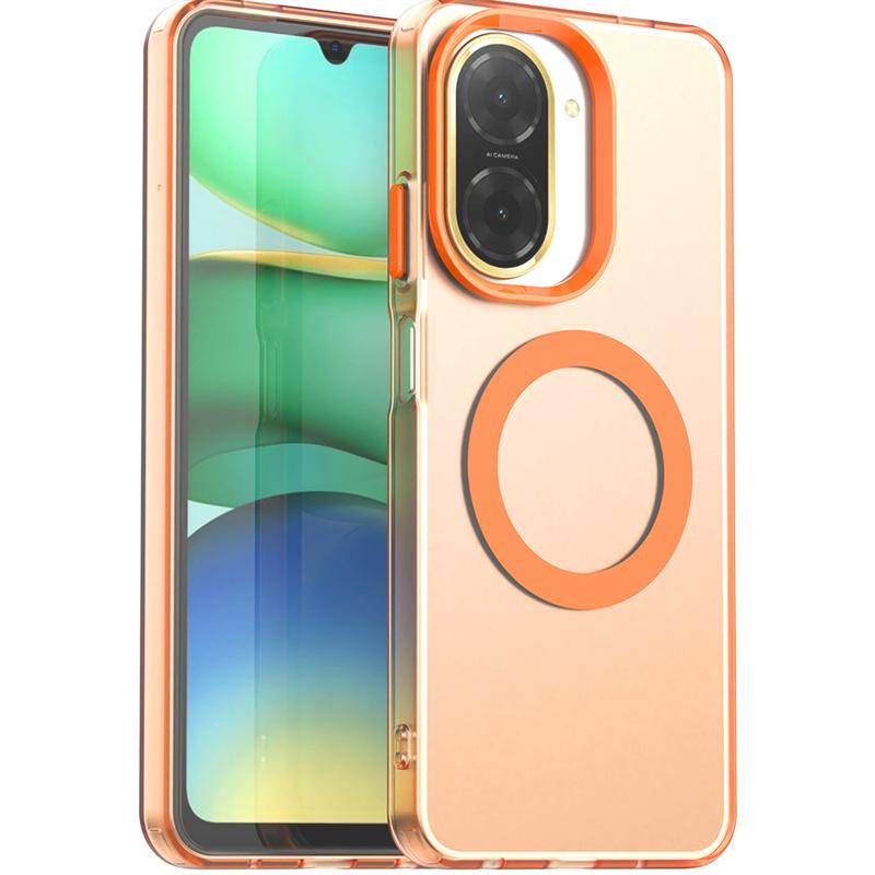 Transparent Case For Xiaomi Poco C71 Case Poco C71 Magnetic Adsorption Wireless Charge Back Cover For Poco C71 Case 6.88 inch