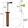 Commercial Grade Steam Cleaning Brush With Wooden Handle For Removing Coffee Deposits