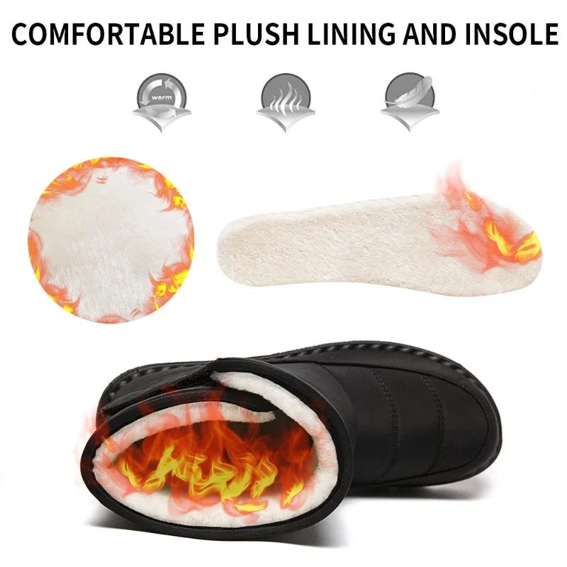 Fashion Winter Snow Boots for Women Plus Velvet Boots Super Light Female Warm Boots  Non Slip Waterproof Cotton Padded Shoes Women Fur