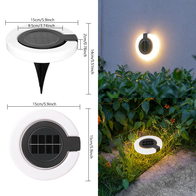 Waterproof Solar Folding Ground Lights for Courtyard, Staircase, and Garden