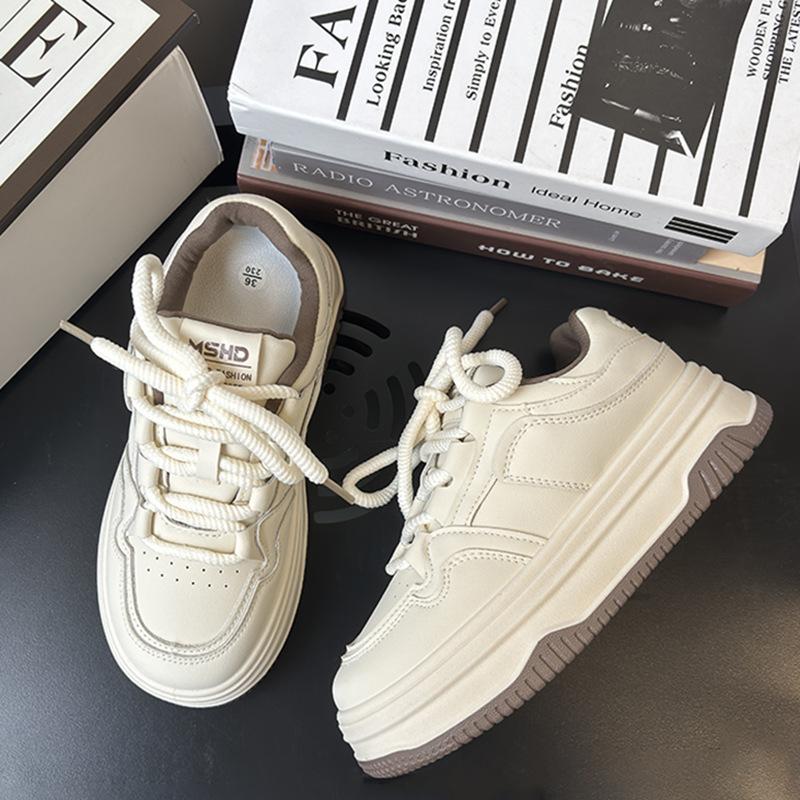 K2 milky white thick-soled muffin 22 spring heightening casual sports shoes are comfortable and durable