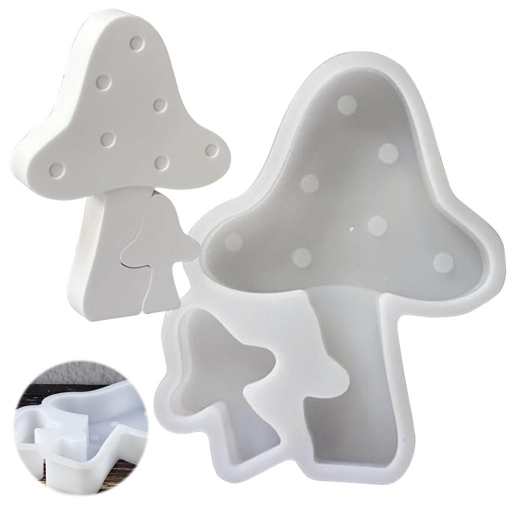 Mushroom Silicone Mold DIY Casting Mold Resin Mold Candle Mold for Autumn Decoration
