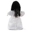 Sound Activated Halloween Hanging Figure with Red Light Up Face Detail, Animated Girl Party Decoration for Hallway, Corner, and Holiday Display