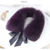 Fox Fur Collar Ladies Winter Furry Fur Collar Women Real Fox Fur Scarf Women Fox Fur Square Collar Short Scarf Shawl Winter