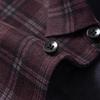 MONTAGUT Men's Winter Plaid Fleece-Lined Wool Blend Shirt