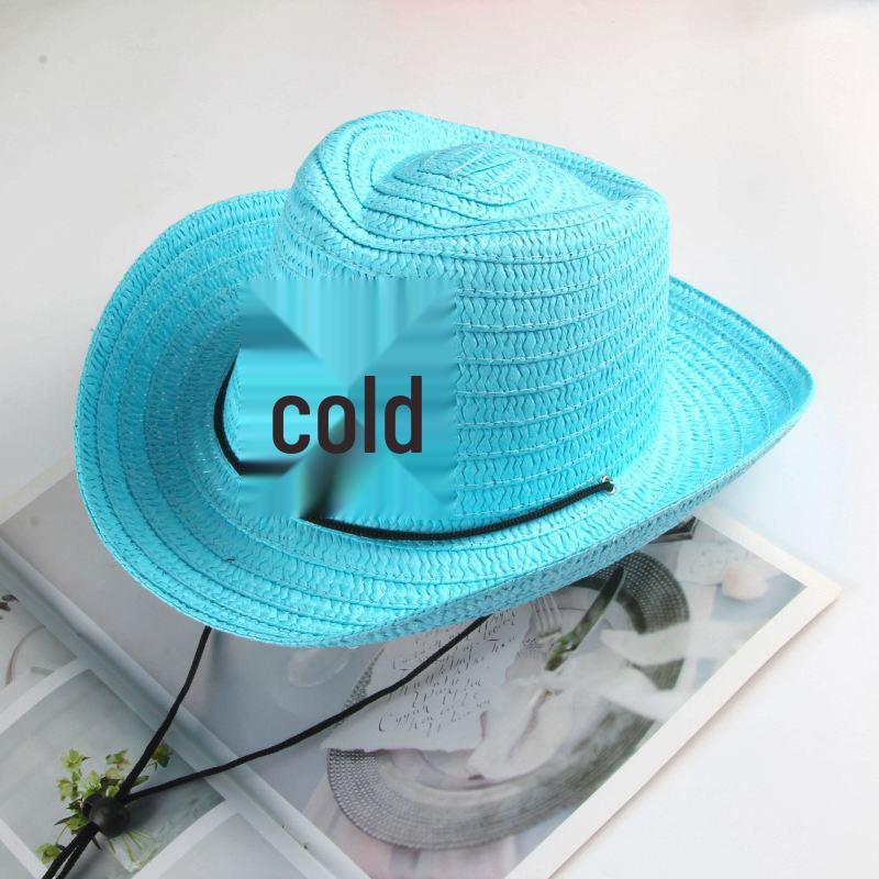 2024 New Boys' Straw Sun Hat: Summer Fisherman Style