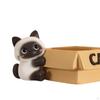 Resin Cat Statue Organizer Modern Table Decor Lovely Art Craft Entrance Key Holder Animal Sculpture