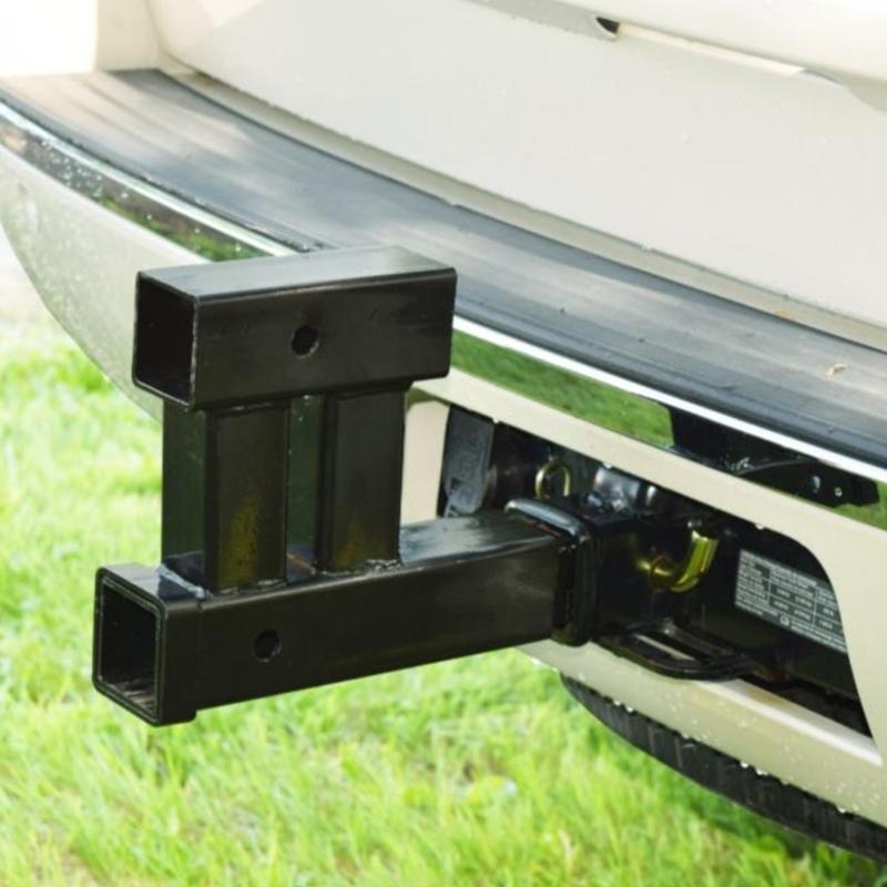 Double Hitch Elevator Adapter Hard Trailer Hitch Extender System Double Function Hitch Extension Easy To Use for Trailer
