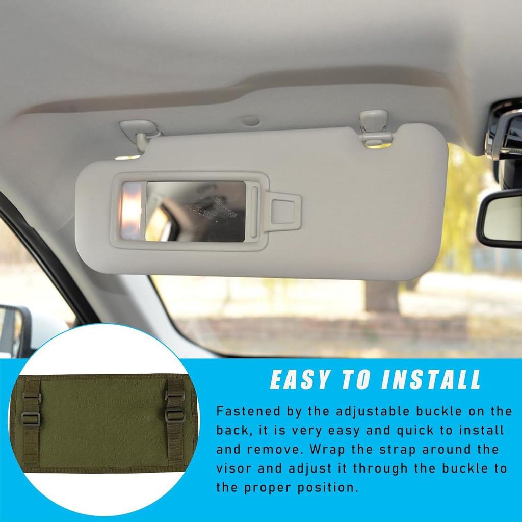 Lovecký Univerzální Auto Organizér Držák Pouzdro na Sluneční Clonu Molle Organizér Taška Kapsa