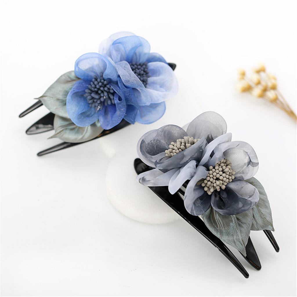 Fashion Women Hairpin Flower Large Duckbill Hair Claw Clip Clamp Headwear Barrettes Hairgrip