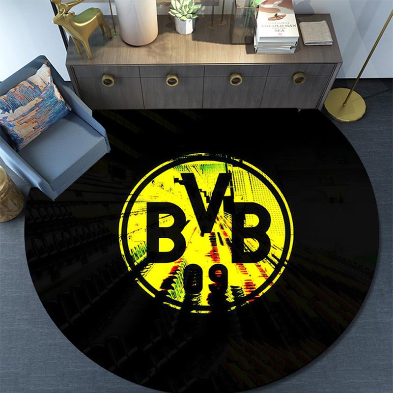 BVB092 Round Area Rug,Carpet Rug for Living Room Bedroom Sofa Playroom Decor,Non-slip Floor Mat