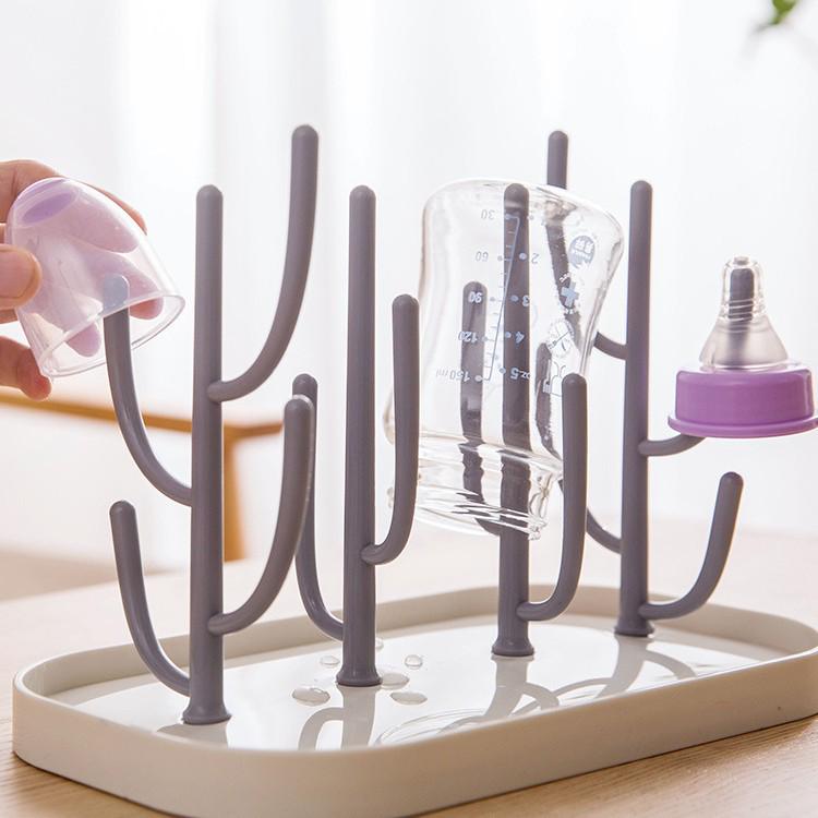 Tree-Shaped Baby Bottle Drying Rack - Dustproof Storage